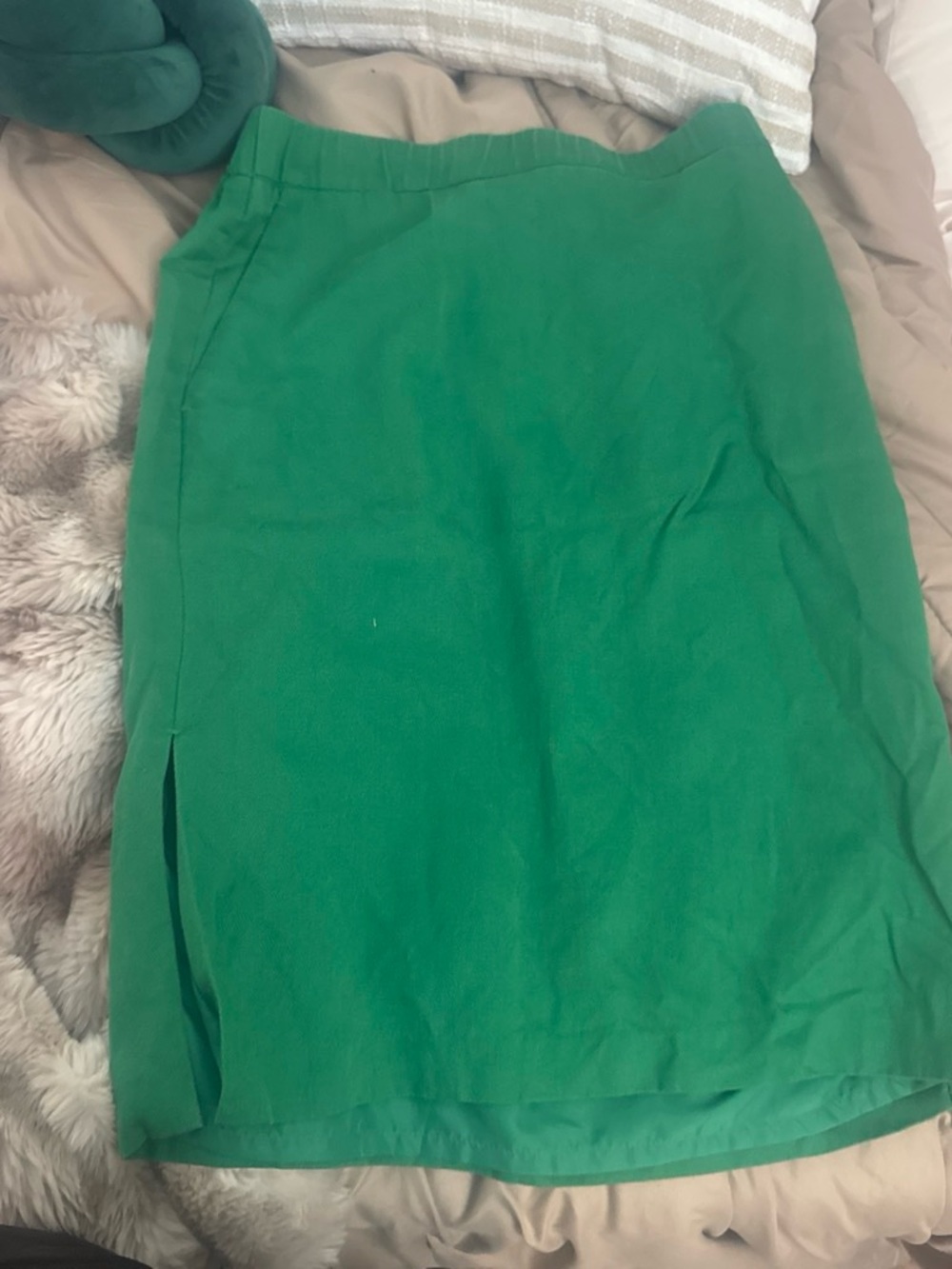 Ann Taylor Factory Emerald Green Pencil Skirt